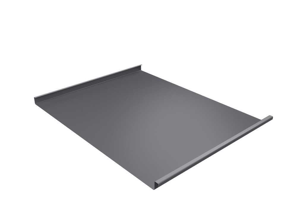 Фальцевая кровля Фальц двойной стоячий Grand Line 0,45 Drap RAL 7004