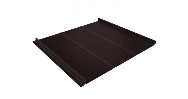 Фальцевая кровля Кликфальц Line Grand Line 0,5 GreenCoat Pural BT RR 887 Шоколадно-Коричневый