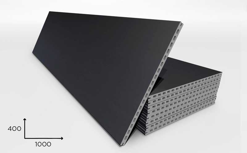 Керамогранитная плита FAVEKER GA20 для НФС, Negro, 1000*400*20 мм