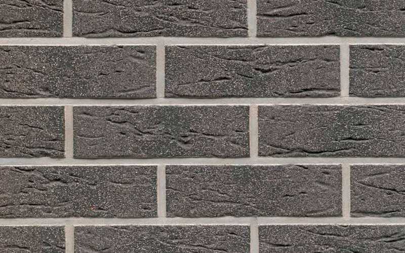 Клинкерная плитка ручной формовки Feldhaus Klinker NF 14 R735 antharcit mana 240х71х14 мм