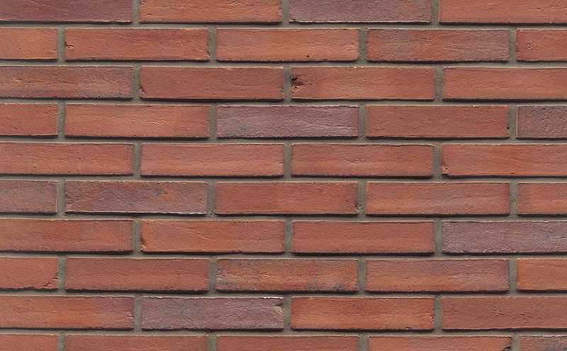 Кирпич клинкерный Muhr 04 Rotbraun-bunt Wasserstrich, 240х52х52 мм