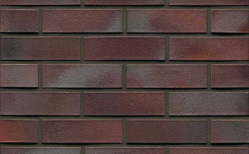 Кирпич клинкерный Muhr 10 Violettblau geflammt гладкий, 250х120х65 мм
