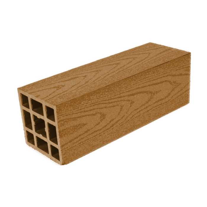 Столб Grand Line гладкий 100x100x4000 мм Бронзовый