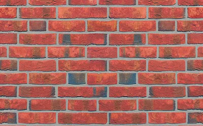 Плитка Roben Wasserstrich Hellrot-bunt, 240х71х14 мм