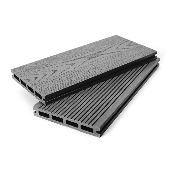Террасная доска ДПК Grand Line 22x140x3000 мм Графит
