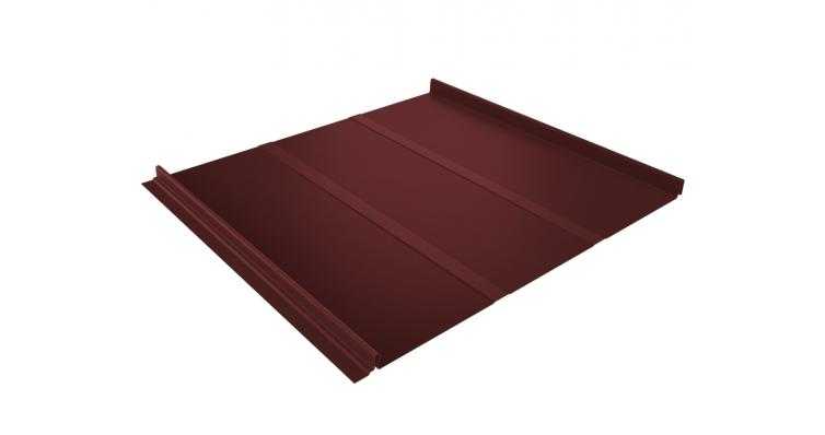 Фальцевая кровля Кликфальц Grand Line 0,5 GreenCoat Pural BT, matt RR 29 Оксидно-Красный