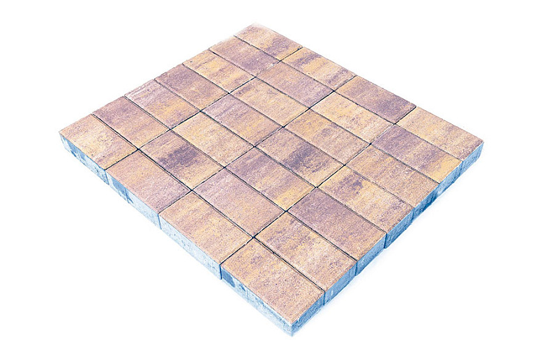 Брусчатка Braer Прямоугольник (кирпич) ColorMix 200х100х40 мм Прайд