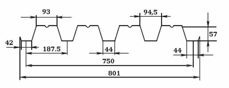 Профлист НС20 0.4 мм RAL 7024 Мокрый Асфальт