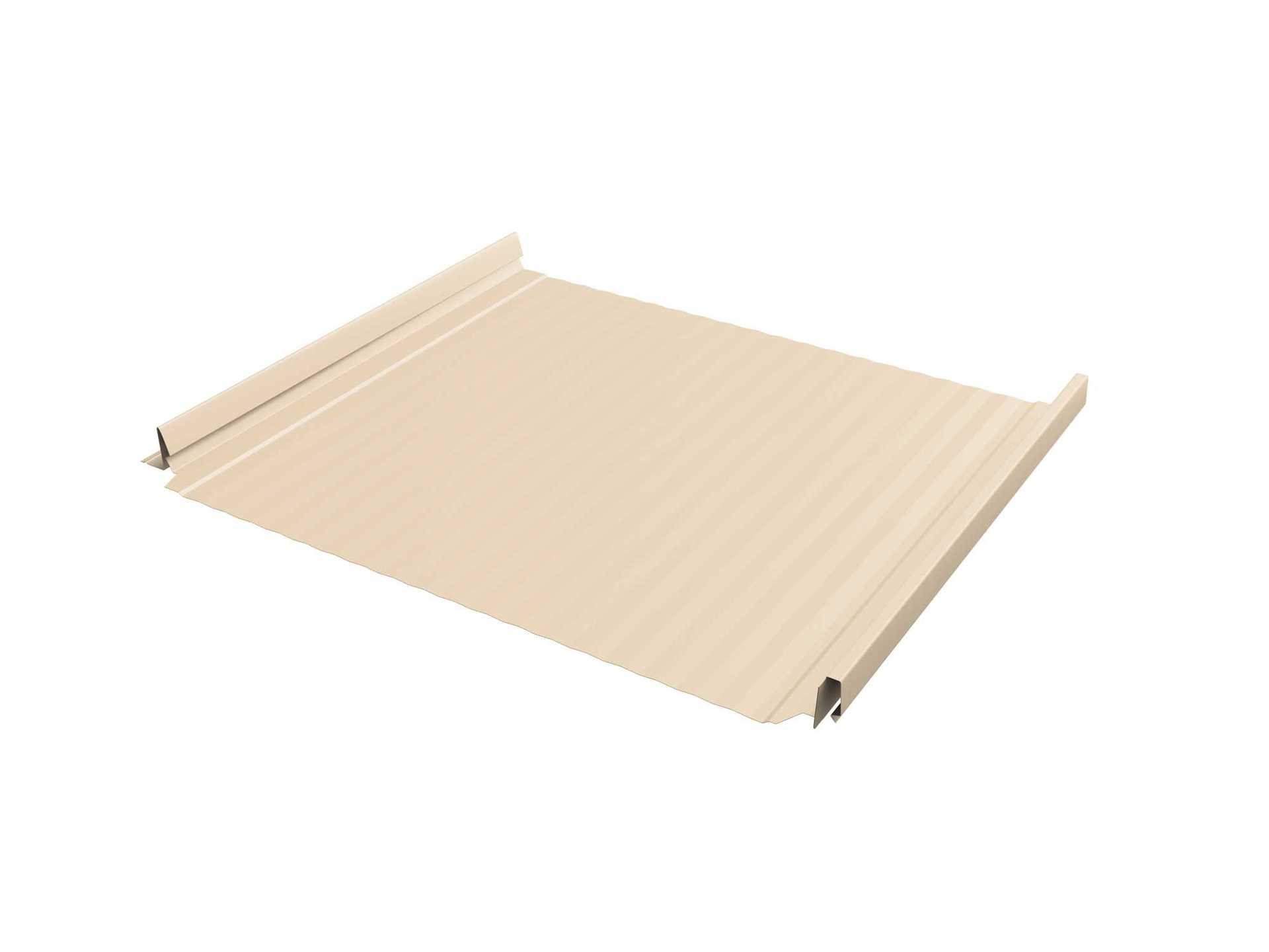 Фальцевая кровля Кликфальц Pro Gofr Grand Line 0,45 Drap RAL 1015 Светлая Слоновая Кость