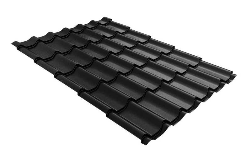 Металлочерепица Grand Line Classic 0,5 Satin RAL 9005 Черный