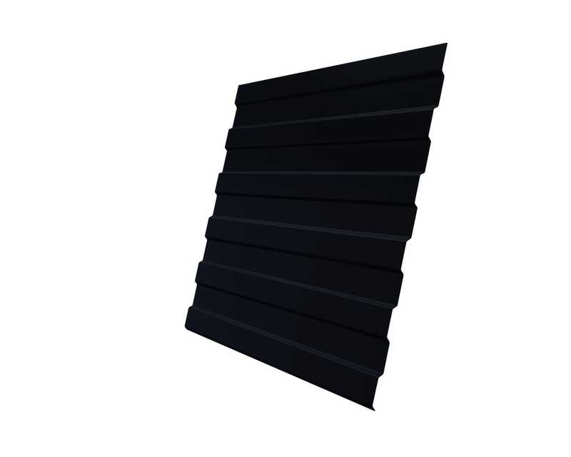 Профлист Grand Line C8A Satin Matt 0.5 мм RAL 9005 Черный
