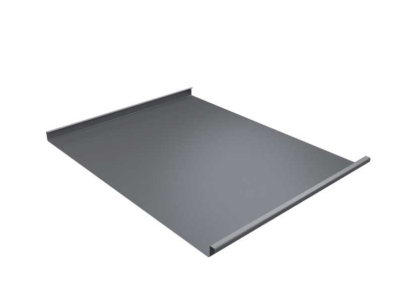 Фальцевая кровля Фальц двойной стоячий Grand Line 0,5 Satin RAL 9006