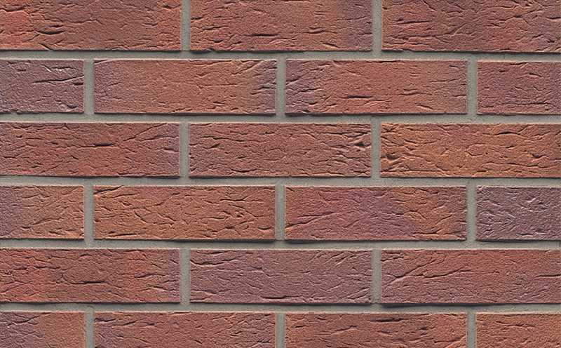 Кирпич клинкерный Muhr 04 Rotbraun-bunt рустик, 240х115х71 мм