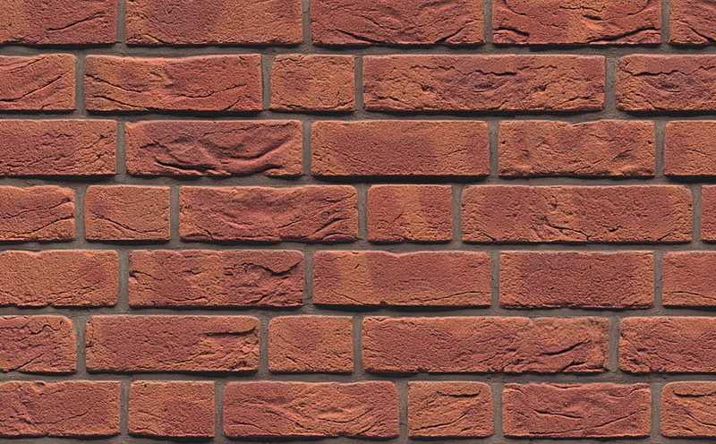 Кирпич облицовочный Muhr Nr 2, Rotbraun-bunt geflammt, 210х100х65 мм