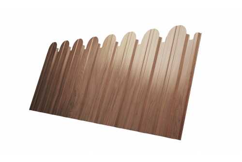 Профлист Grand Line фигурный C10A Print Elite 0.45 мм Honey Wood