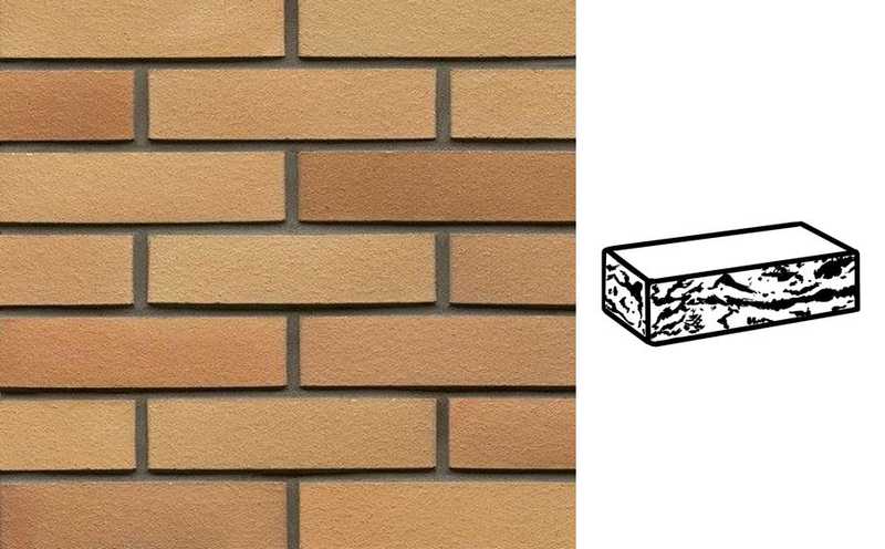 Кирпич клинкерный Muhr 06 Hellbraun-bunt готик, 240х115х71 мм