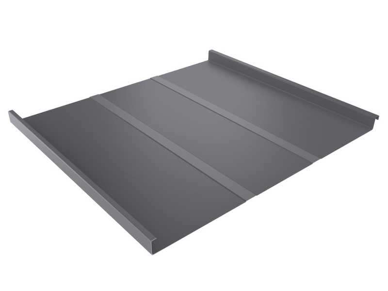 Фальцевая кровля Фальц двойной стоячий Line Grand Line 0,5 Satin RAL 7004 Сигнальный Серый