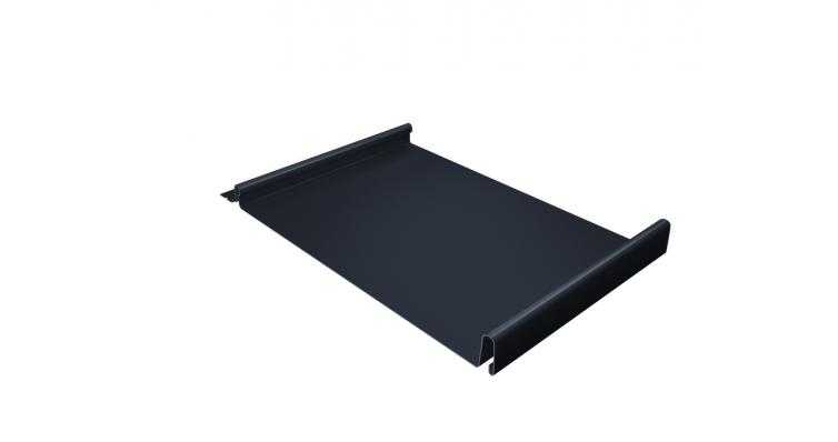 Фальцевая кровля Кликфальц Grand Line 0,6 GreenCoat Pural BT, matt RR 23 Мокрый Асфальт