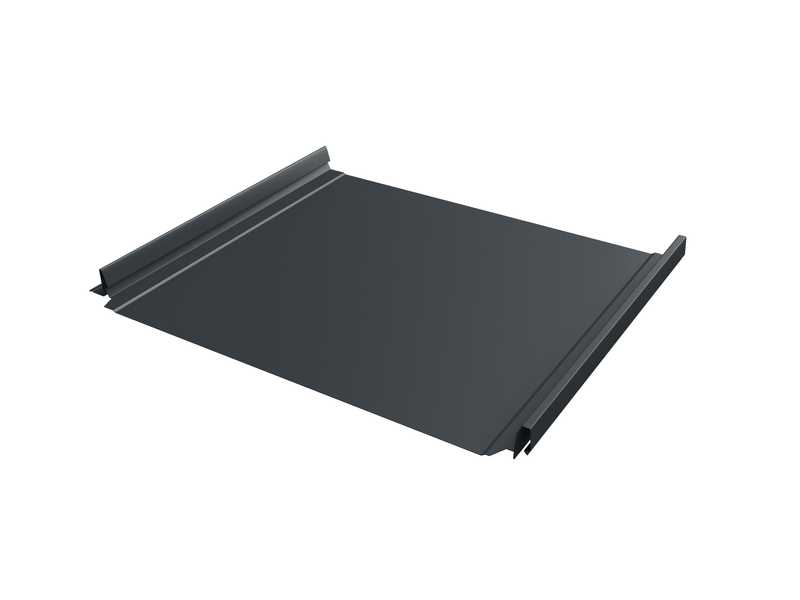 Фальцевая кровля Кликфальц Pro Grand Line 0,5 Velur X RAL 7016 Антрацитово-Серый