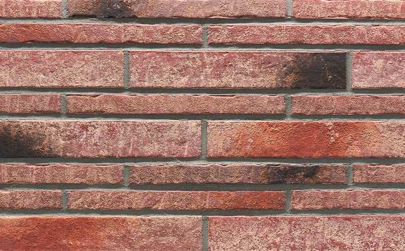 Клинкерная плитка Stroeher Zeitlos 357 backstein рельефная, 400х71х14 мм
