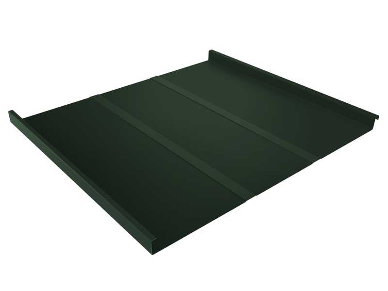 Фальцевая кровля Фальц двойной стоячий Grand Line 0,5 Velur X RAL 6020