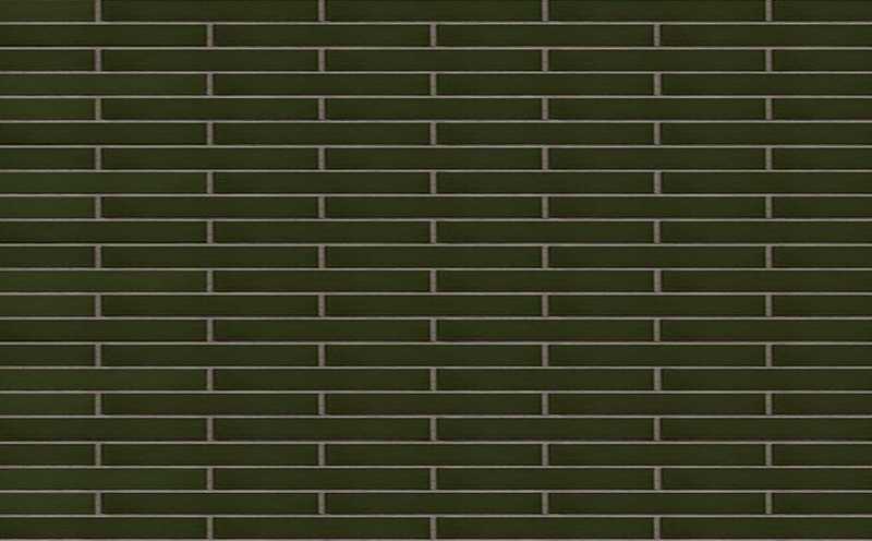 Клинкерная плитка KING KLINKER FREE ART 25 Green hills гладкая LF, 490х52х14 мм