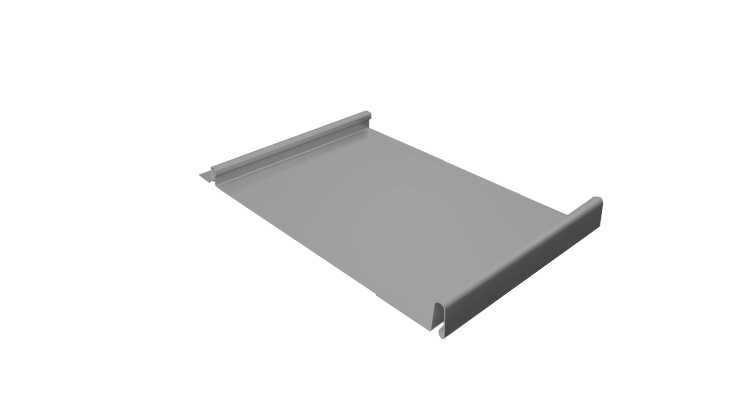 Фальцевая кровля Кликфальц Grand Line 0,5 Satin RAL 9006