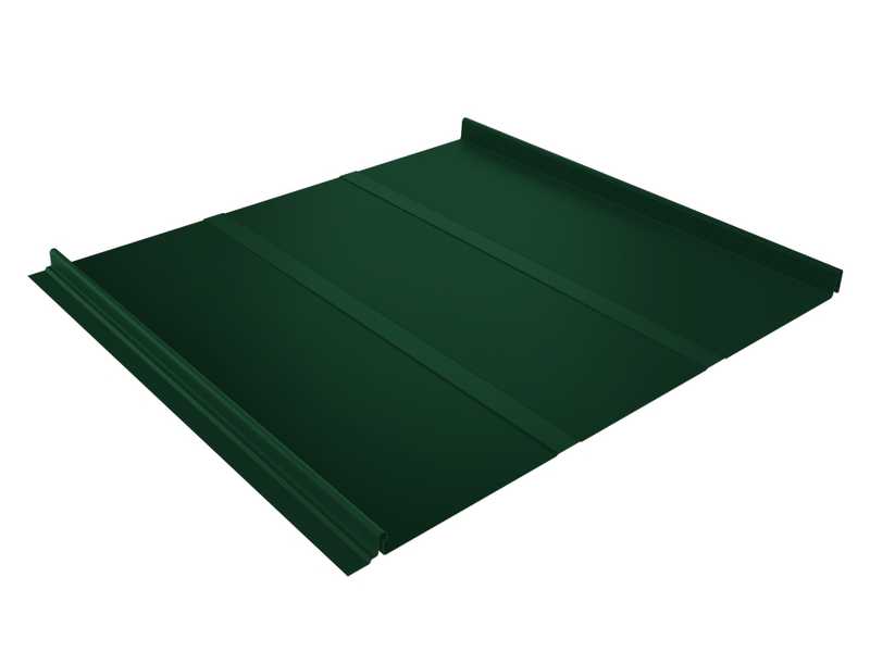Фальцевая кровля Кликфальц Grand Line 0,5 Quarzit lite RAL 6005 Зеленый