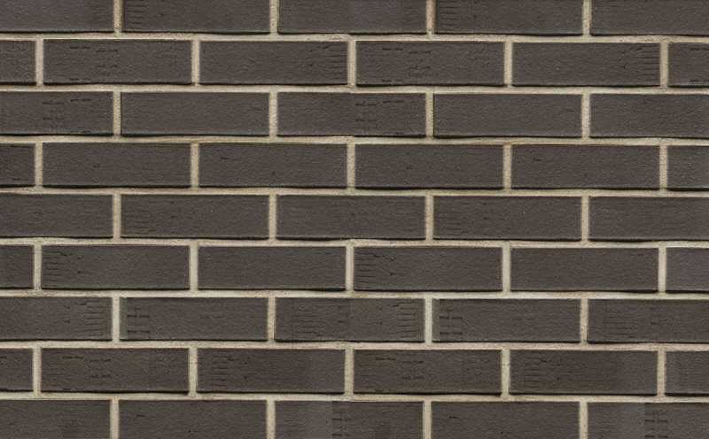 Кирпич клинкерный Muhr 05 F Eisenschmelz Schwarzbraun Fuss. фактурный, 240х55х71 мм