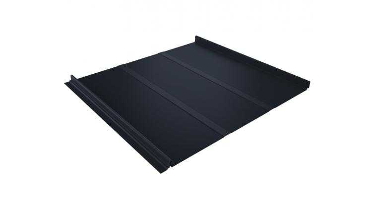 Фальцевая кровля Кликфальц Grand Line 0,5 GreenCoat Pural BT, matt RR 23 Мокрый Асфальт