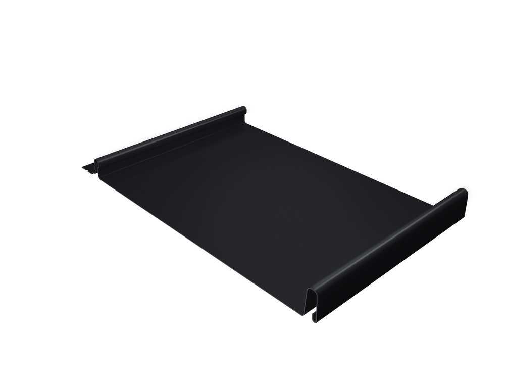 Фальцевая кровля Кликфальц Grand Line 0,5 PurPro Matt (275) RAL 9005 Черный