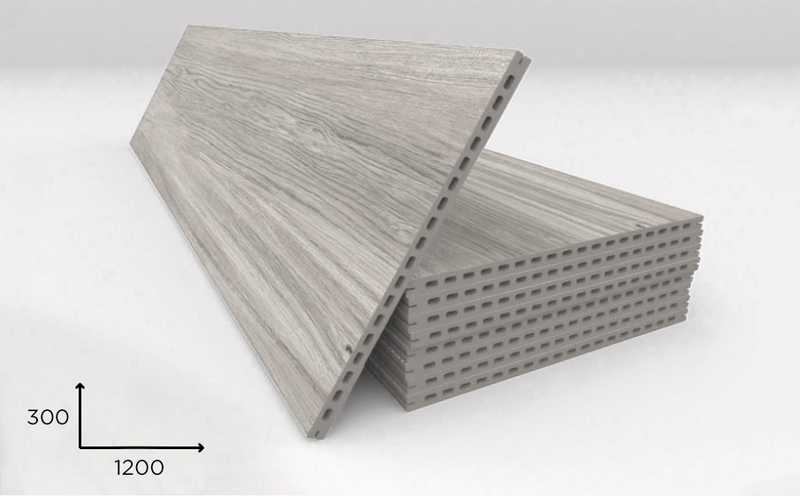 Керамогранитная плита FAVEKER GA20 для НФС, Ordesa Gris, 1200*300*20 мм