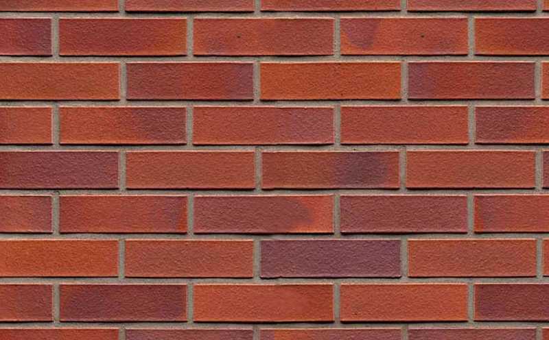 Кирпич клинкерный облицовочный полнотелый Muhr 04 Rotbraun-bunt гладкий, 250х120х65 мм