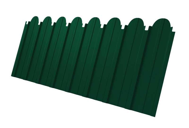 Профлист Grand Line фигурный C10A Drap 0.45 мм RAL 6005 Зеленый Мох