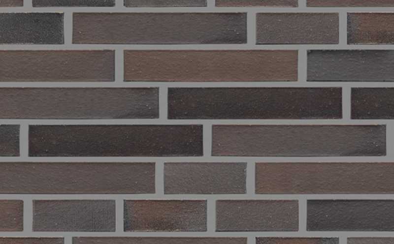Кирпич клинкерный Muhr 33 A Schwarz-Braun гладкий, 290х90х52 мм