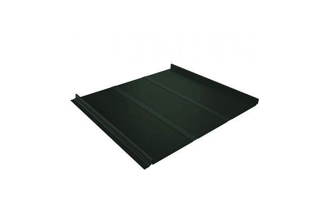 Фальцевая кровля Кликфальц Grand Line 0,5 GreenCoat Pural BT RR 11 Темно-Зеленый