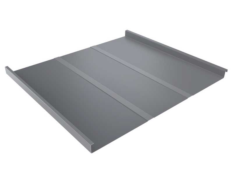 Фальцевая кровля Фальц двойной стоячий Line Grand Line 0,5 Satin RAL 9006