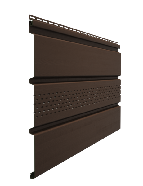 Софит Docke STANDARD T4 с центральной перфорацией, каштан