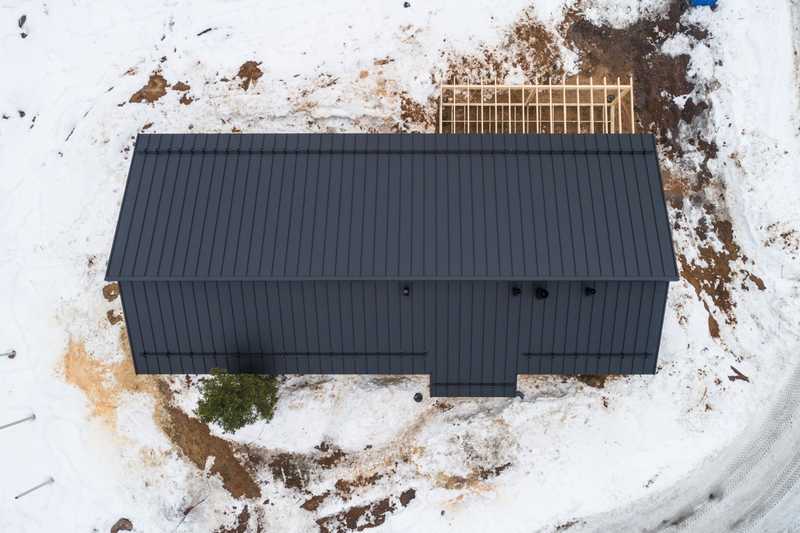 Фальцевая кровля Кликфальц Pro Grand Line 0,45 Drap RAL 9005 Черный Темный