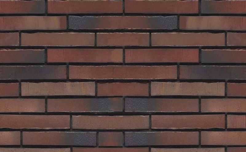 Клинкерная плитка Stroeher Glanzstueck № 2 рельефная, 440х52х14 мм