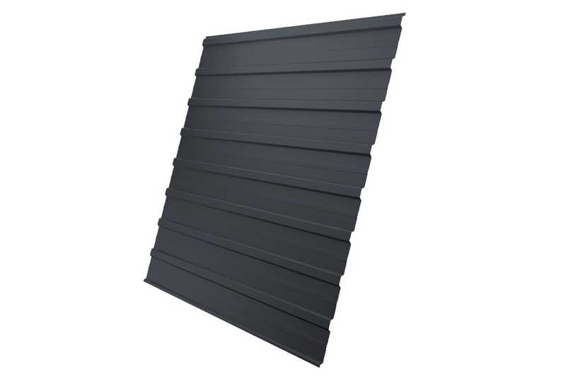 Профлист Grand Line C10A Satin Matt 0.5 мм RAL 7024 Мокрый Асфальт