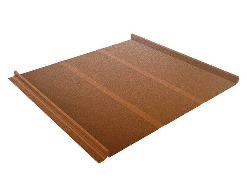 Фальцевая кровля Кликфальц Line Grand Line 0,5 Quarzit Cuprum Steel