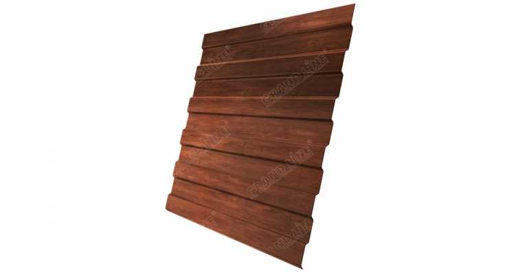 Профлист Grand Line C8A Print Elite 0.45 мм Cherry Wood