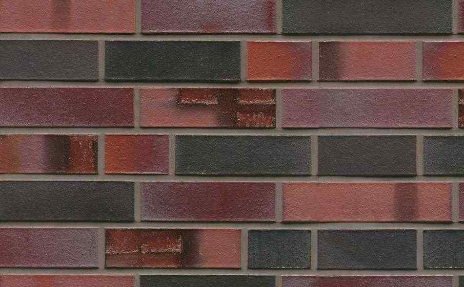 Кирпич клинкерный Westerwaelder Klinker Nr 29S Schwarzblau-bunt Spezial, 240х115х71 мм