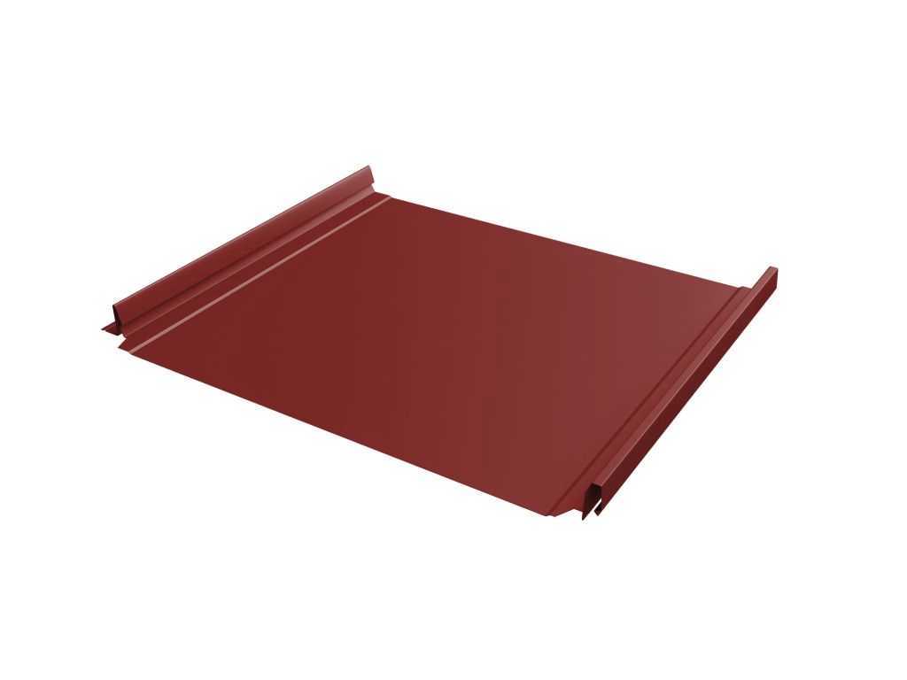 Фальцевая кровля Кликфальц Grand Line 0,5 Satin RAL 3016 Кораллово-Красный