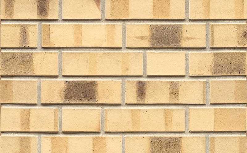 Кирпич клинкерный Muhr 35 KS Creme nuanciert Kohle Spezial гладкий, 240х115х52 мм