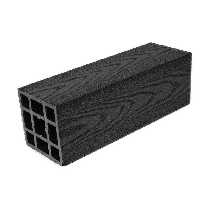 Столб Grand Line гладкий 100x100x4000 мм Графит