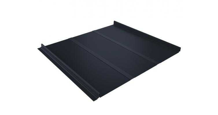 Фальцевая кровля Кликфальц Line Grand Line 0,5 PurPro Matt (275) RAL 7024 Мокрый Асфальт